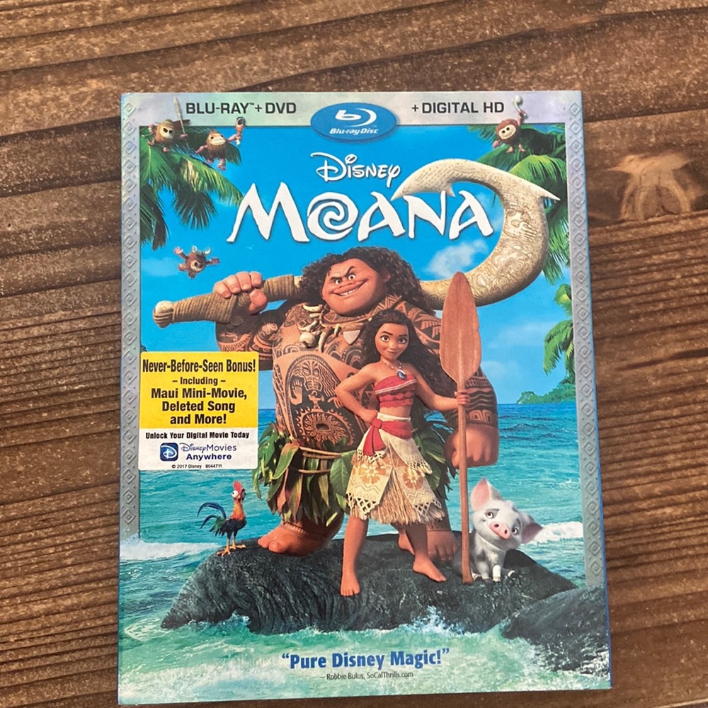 Disney Moana Blu-Ray + DVD collection